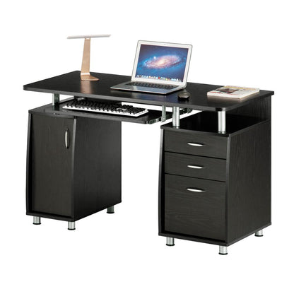 Techni Mobili Complete Workstation Computer Desk with Storage, Espresso
