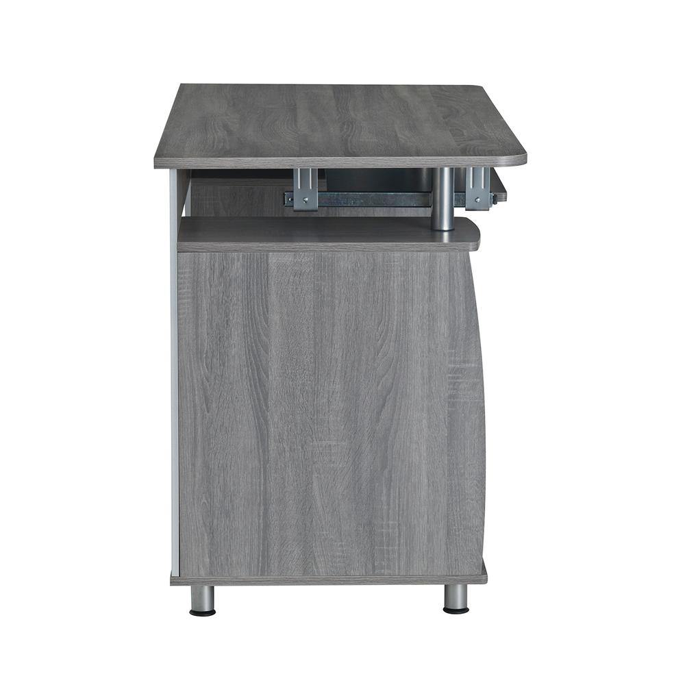 Techni Mobili Complete Workstation Computer Desk with Storage - Grey