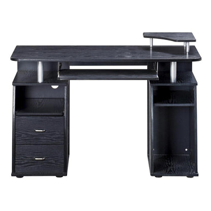 Complete Computer Workstation Desk With Storage. Color: Espresso