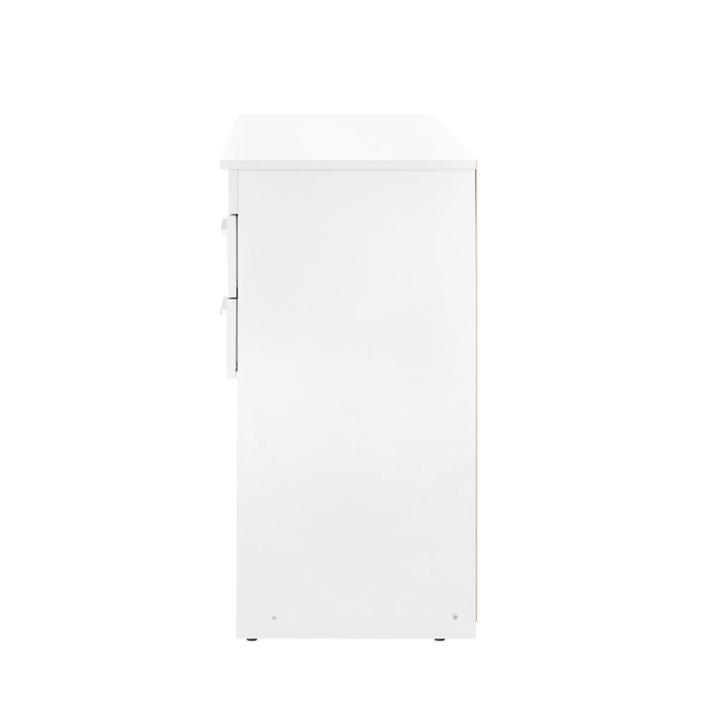 Techni Mobili Home Office Workstation with Storage, White