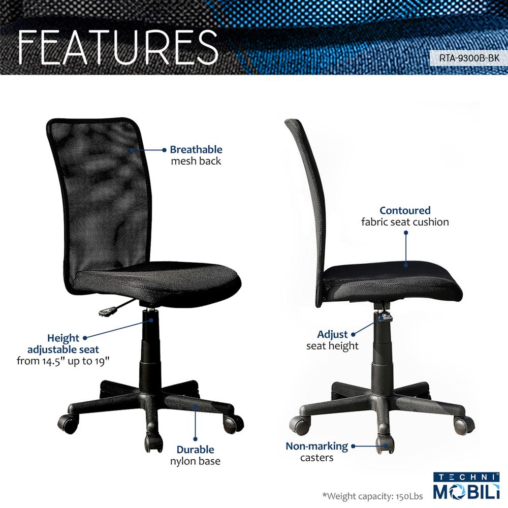 Mesh Task Office Chair. Color : Black