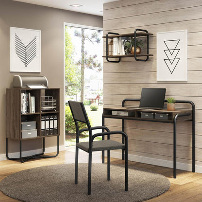 Techni Mobili Office Visiting Chair with metal frame, Black