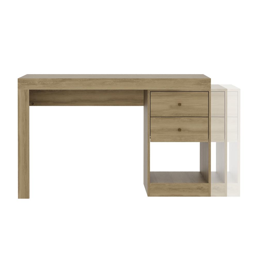 Techni Mobili Expandable Home Office Desk, Pine