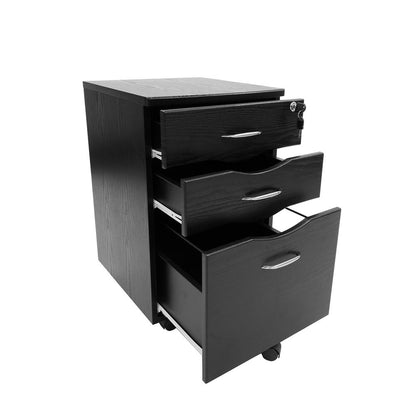 Rolling storage and File Cabinet, Espresso