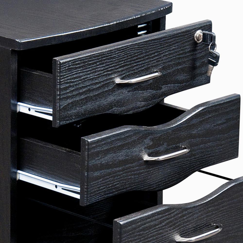 Rolling storage and File Cabinet, Espresso