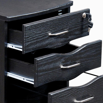 Rolling storage and File Cabinet, Espresso