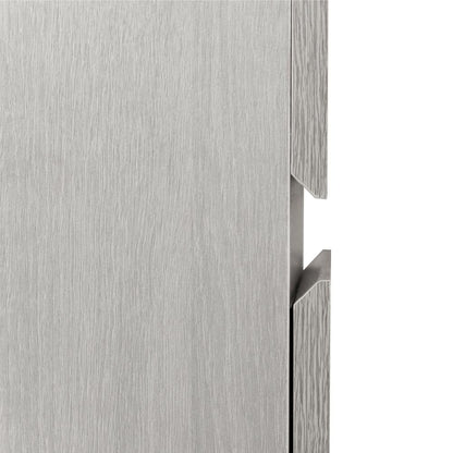 Rolling two Drawer Vertical Filing Cabinet with Lock and Storage, Grey