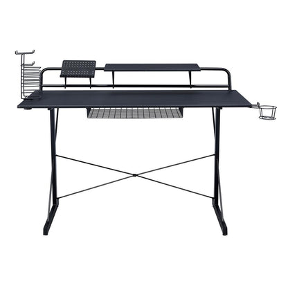 Gaming Computer Desk Setup with Organizers