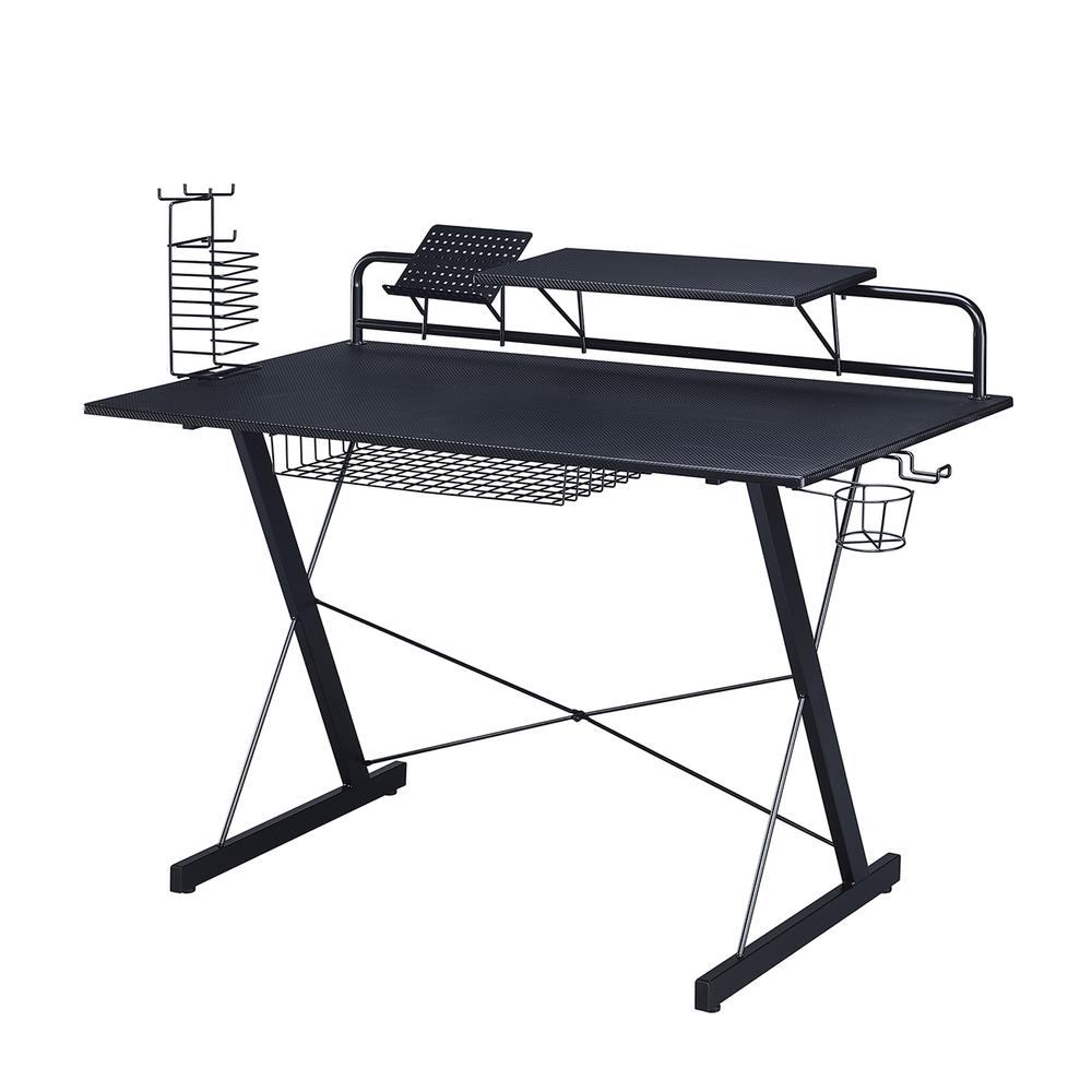 Gaming Computer Desk Setup with Organizers