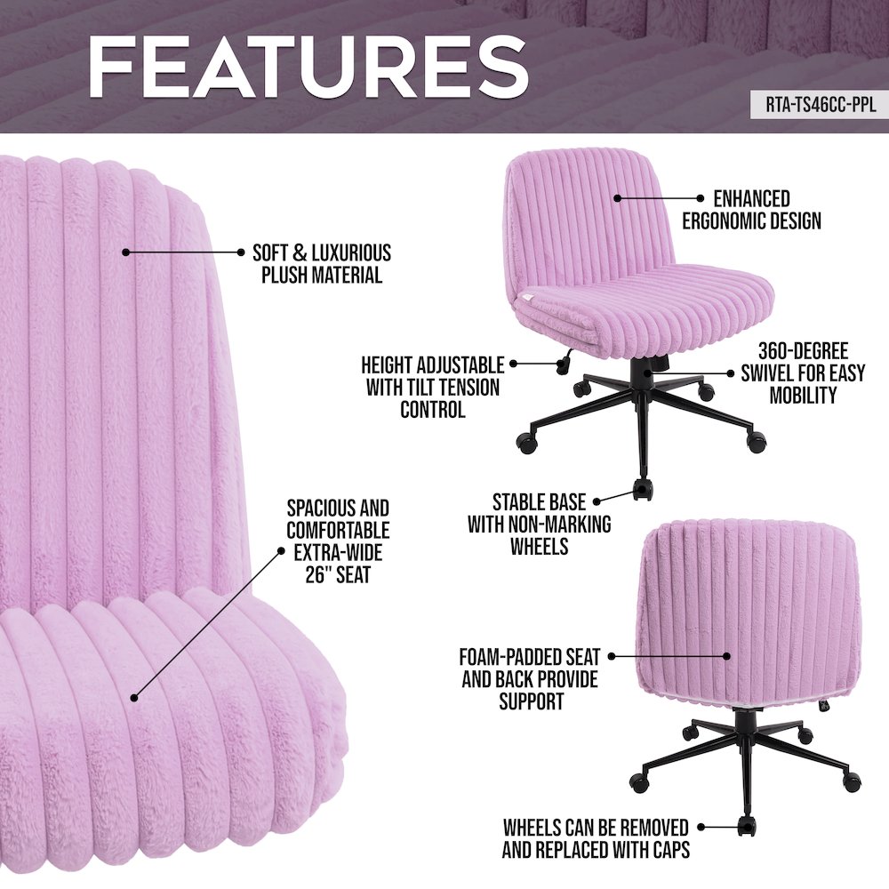 Purple Criss Cross Chair