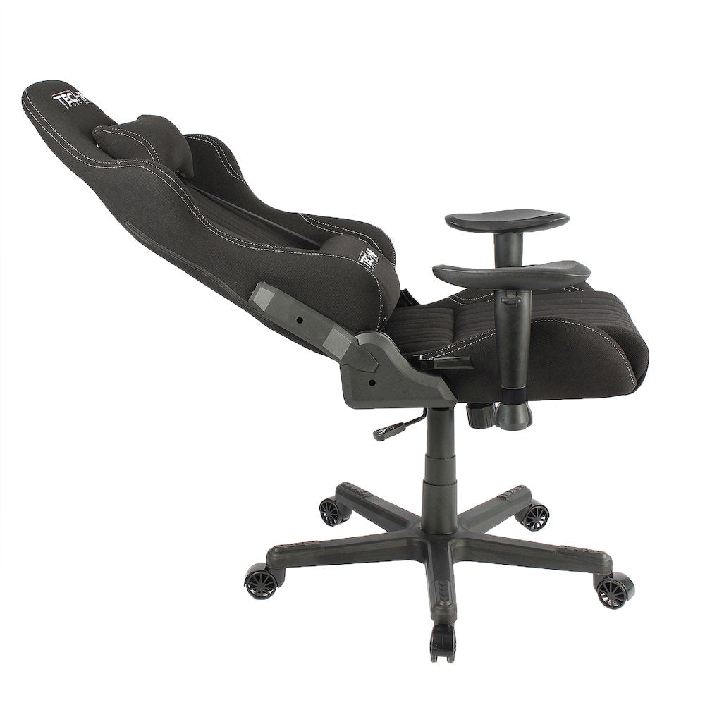 Fabric Ergonomic High Back Racer Style PC Gaming Chair, Black