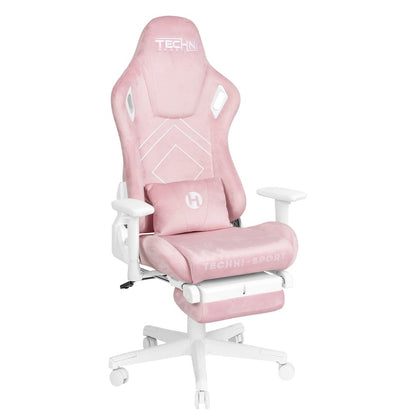 Velvet Gaming Chair - Pink