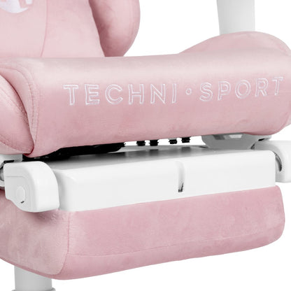 Velvet Gaming Chair - Pink