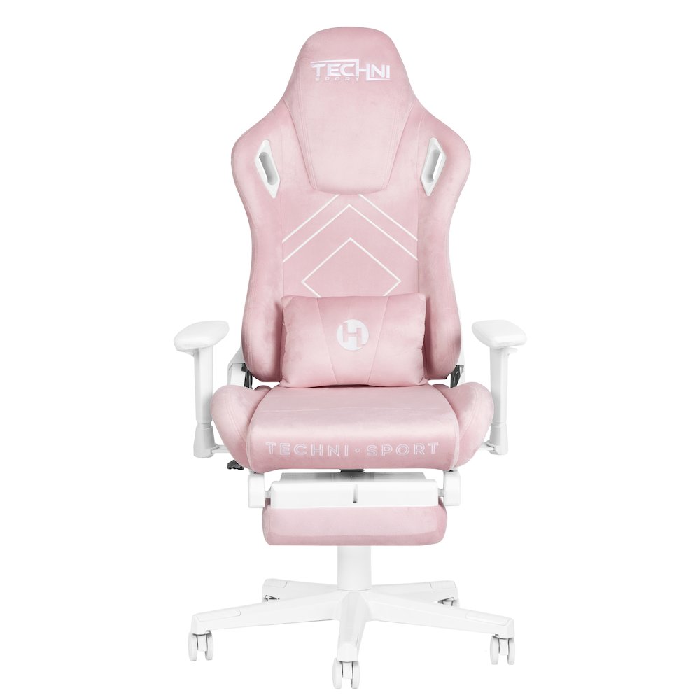 Velvet Gaming Chair - Pink