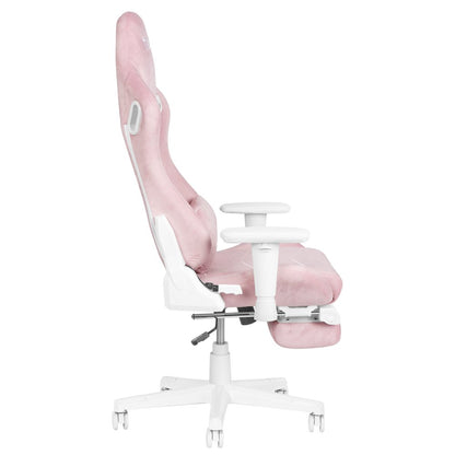 Velvet Gaming Chair - Pink
