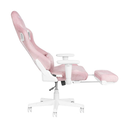 Velvet Gaming Chair - Pink