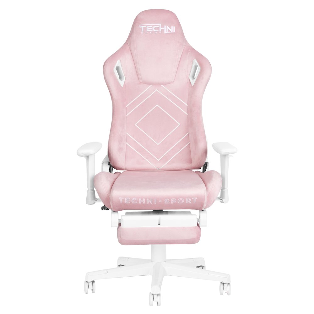 Velvet Gaming Chair - Pink