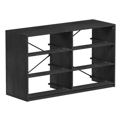 6-Drawer Dresser with Large Fabric Drawers, Black