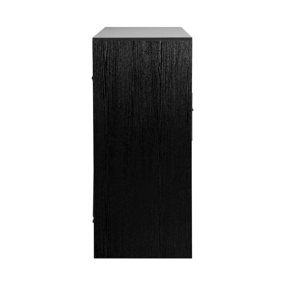 8-Drawer Dresser with Large Fabric Drawers, Black