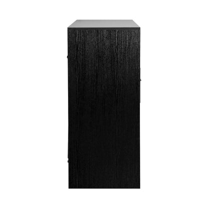 8-Drawer Dresser with Large Fabric Drawers, Black