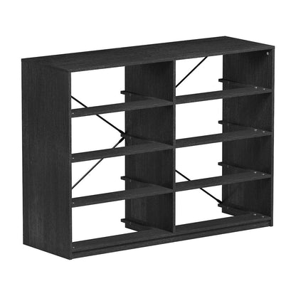 8-Drawer Dresser with Large Fabric Drawers, Black