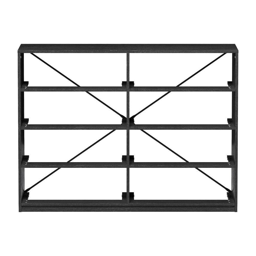 8-Drawer Dresser with Large Fabric Drawers, Black