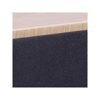 Storage Ottoman with Reversible Wooden Tray Top, Black