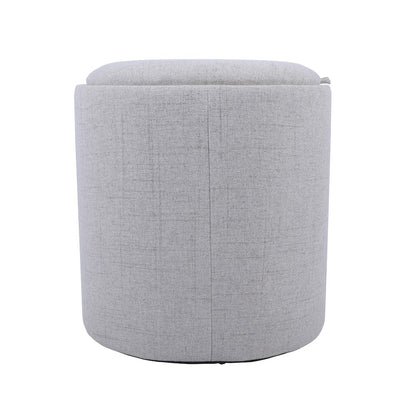 Storage Ottoman with Reversible Wooden Tray Top, Natural
