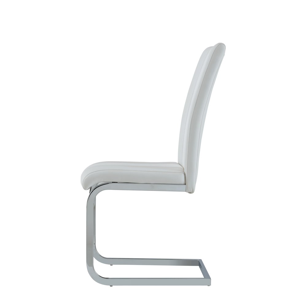 Contemporary Dining Chairs, White