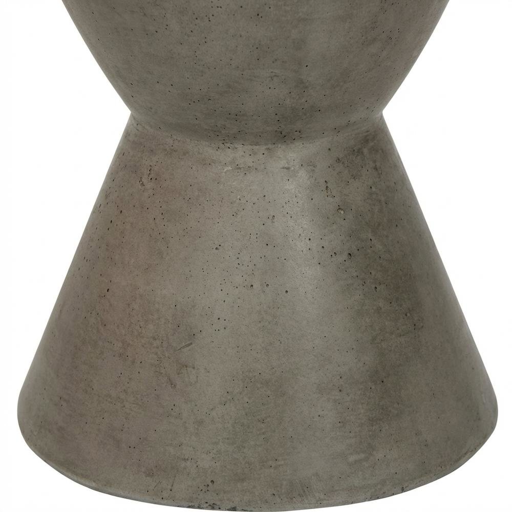 Contemporary Concrete Round Accent Table for Indoor/Outdoor Use