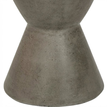 Contemporary Concrete Round Accent Table for Indoor/Outdoor Use