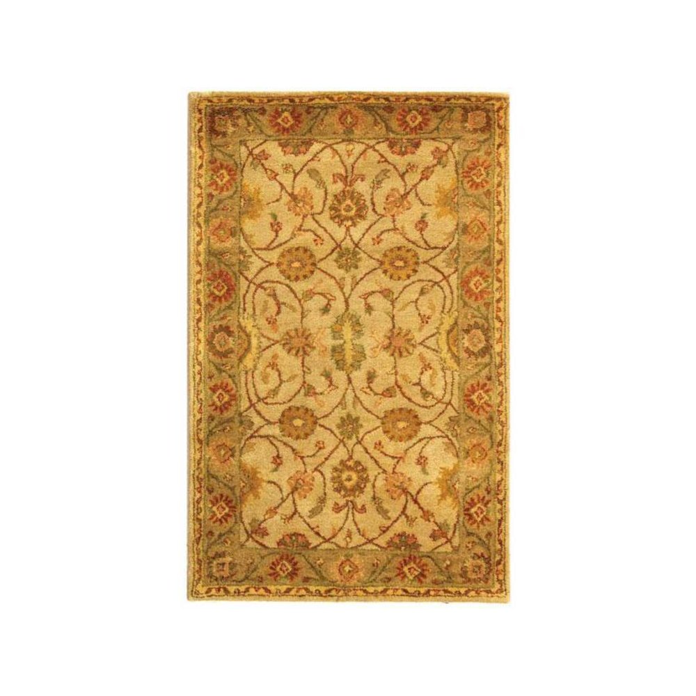 ANTIQUITY, IVORY / LIGHT GREEN, 4' X 6', Area Rug