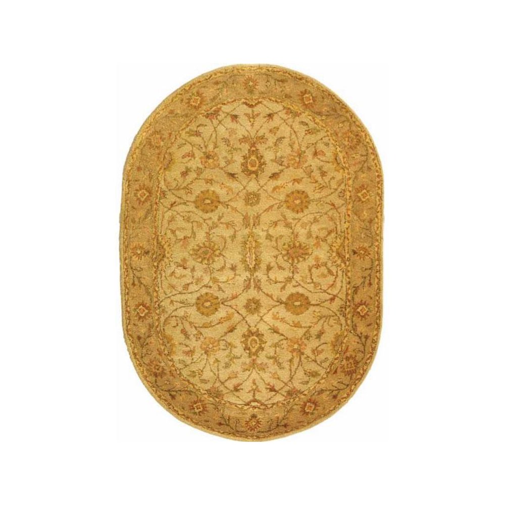 ANTIQUITY, IVORY / LIGHT GREEN, 7'-6" X 9'-6" Oval, Area Rug