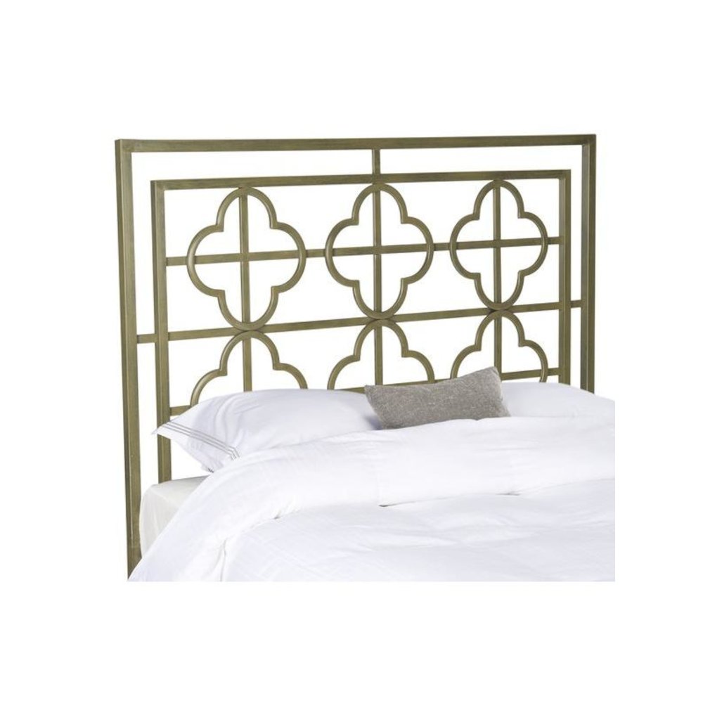 LUCINDA FRENCH SILVER METAL HEADBOARD, FOX6215A-K
