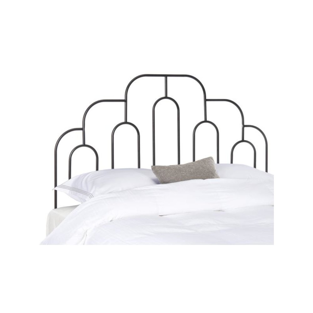 Paloma Metal Retro Headboard, Queen, Black