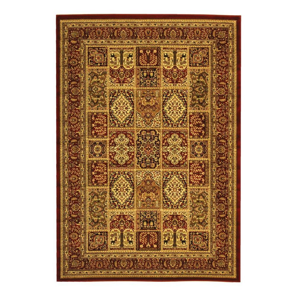LYNDHURST, MULTI / RED, 6' X 9', Area Rug, LNH217B-6