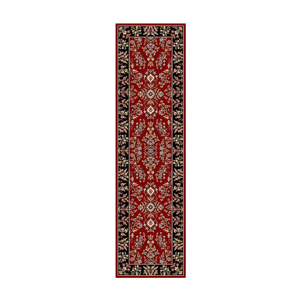 LYNDHURST, RED / BLACK, 2'-3" X 8', Area Rug, LNH331B-28