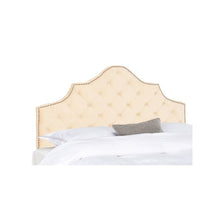 AREBELLE BUCKWHEAT VELVET HEADBOARD  - BRASS NAIL HEAD, MCR4036E-Q