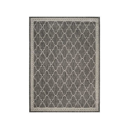COURTYARD, BLACK / BEIGE, 8' X 11', Area Rug, CY8871-36621-8