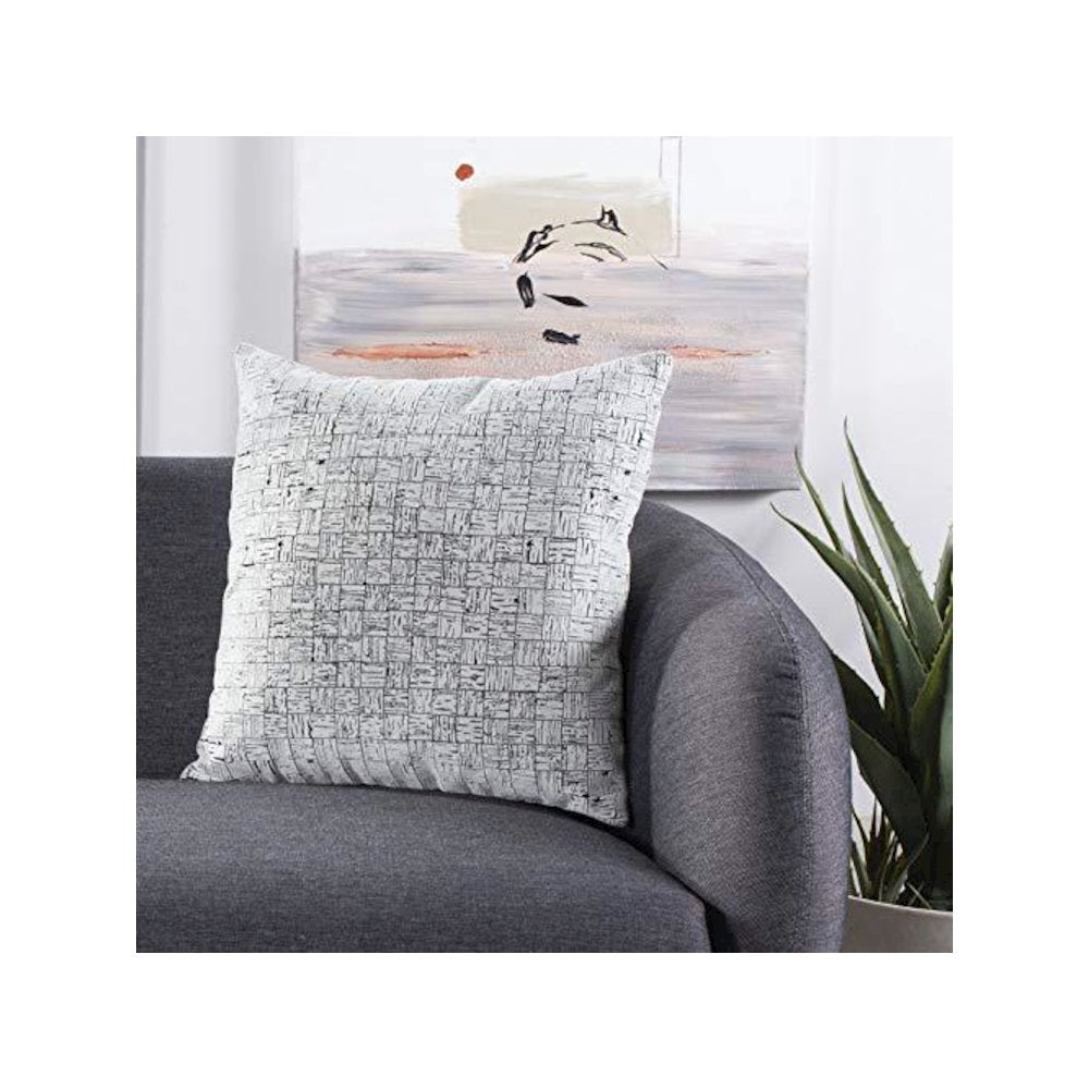 Halina Pillow, White/Black