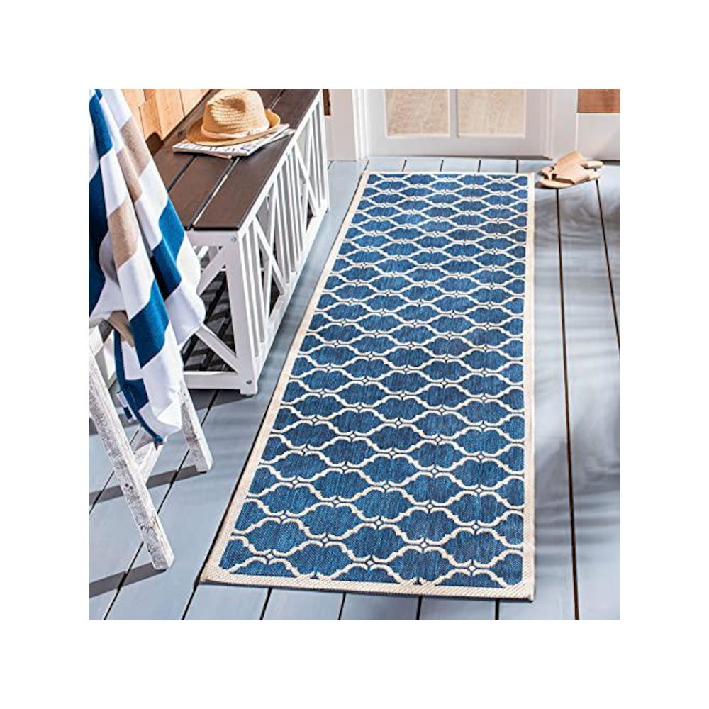 COURTYARD, NAVY / BEIGE, 2'-3" X 6'-7", Area Rug, CY6009-268-27