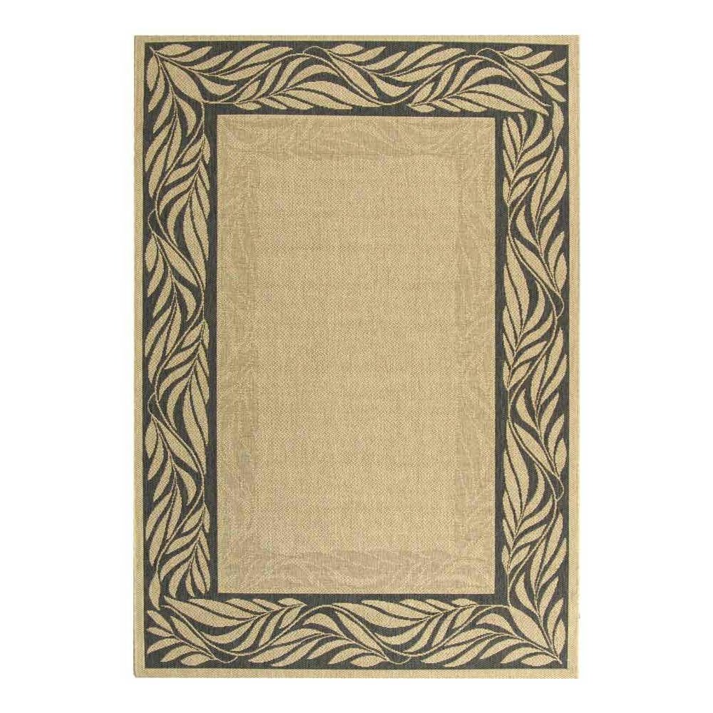 COURTYARD, SAND / GREY, 8' X 11', Area Rug