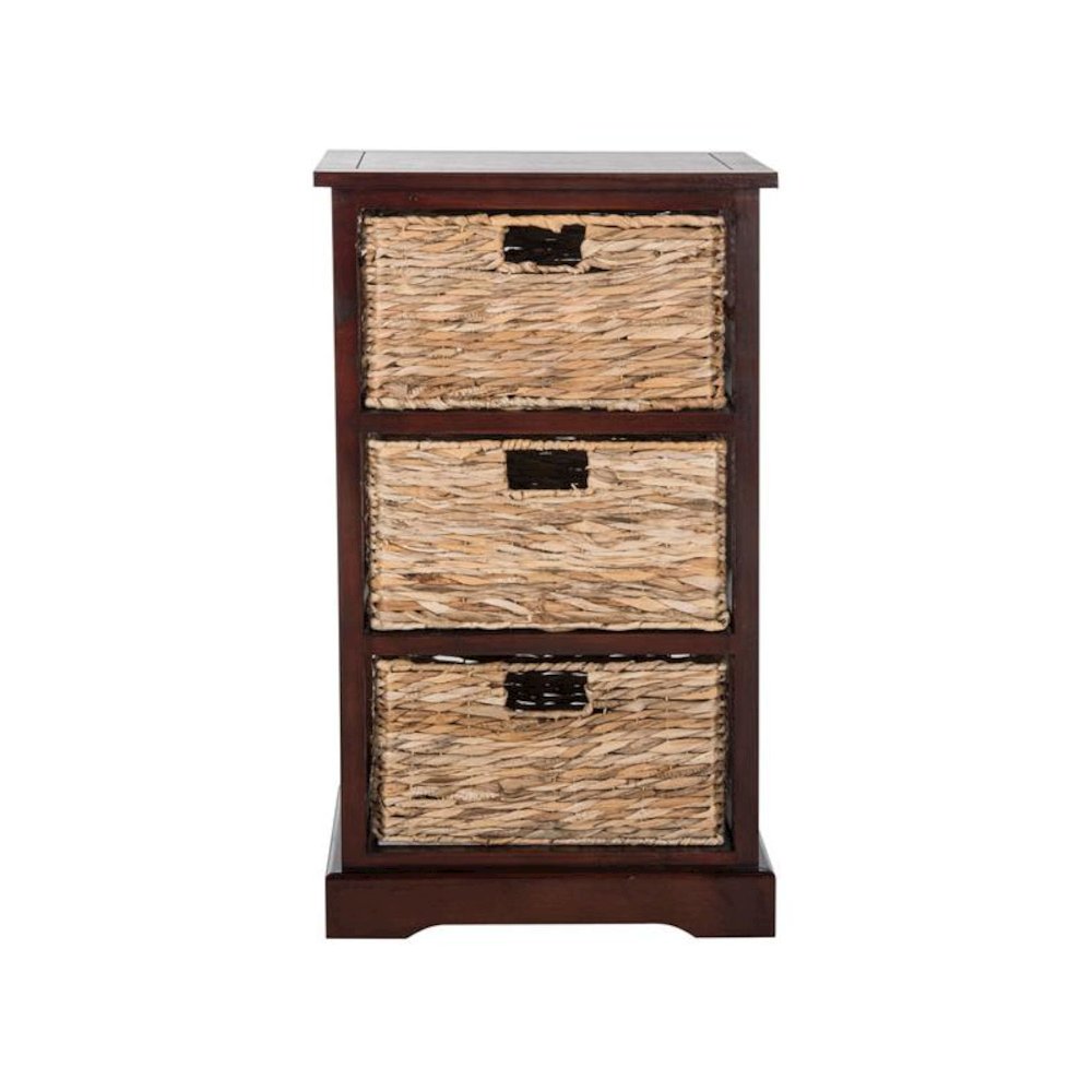 HALLE 3 WICKER BASKET STORAGE SIDE TABLE, AMH5738C