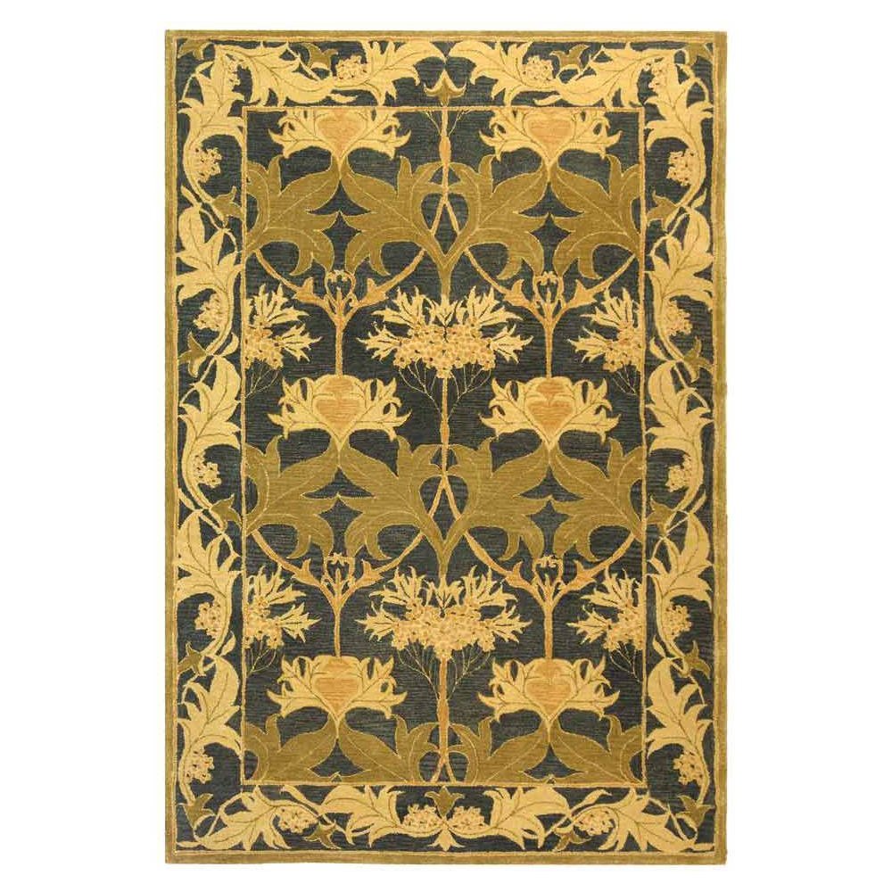 ANATOLIA, NAVY / SAGE, 9'-6" X 13'-6", Area Rug