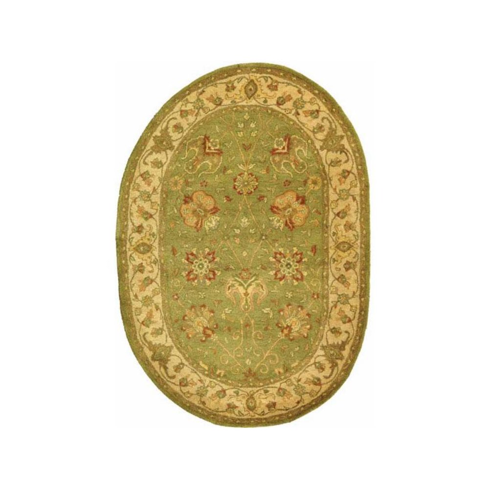ANTIQUITY, SAGE, 4'-6" X 6'-6" Oval, Area Rug