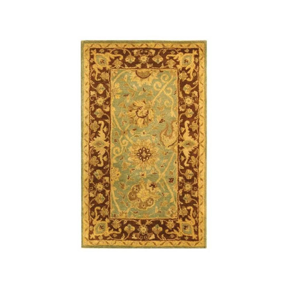 ANTIQUITY, GREEN / BROWN, 3' X 5', Area Rug
