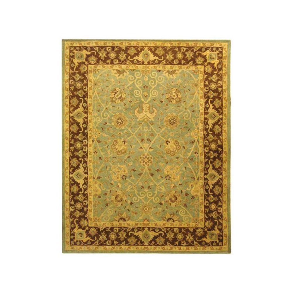 ANTIQUITY, GREEN / BROWN, 9'-6" X 13'-6", Area Rug