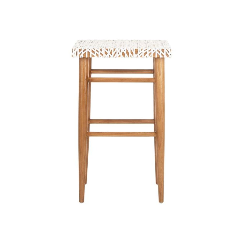 KALEO WOVEN LEATHER BARSTOOL