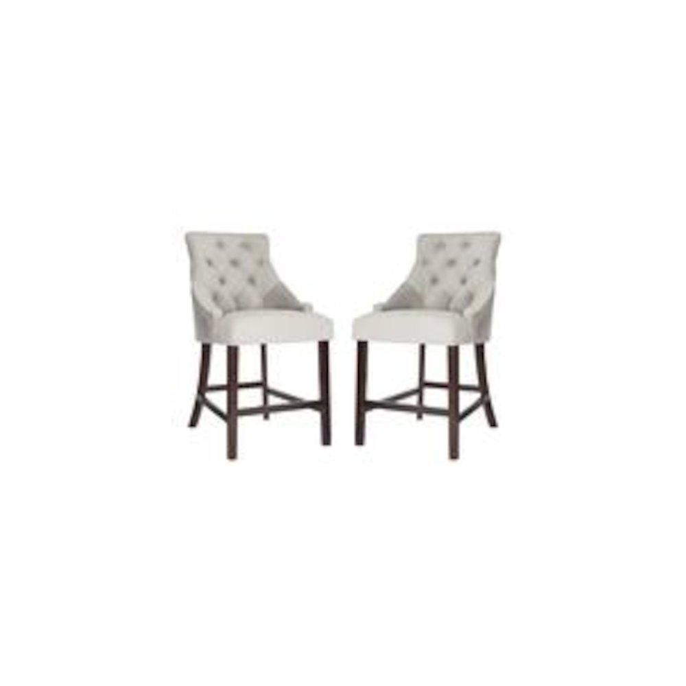 ELENI TUFTED WING BACK COUNTER STOOL, BST6305B-SET2