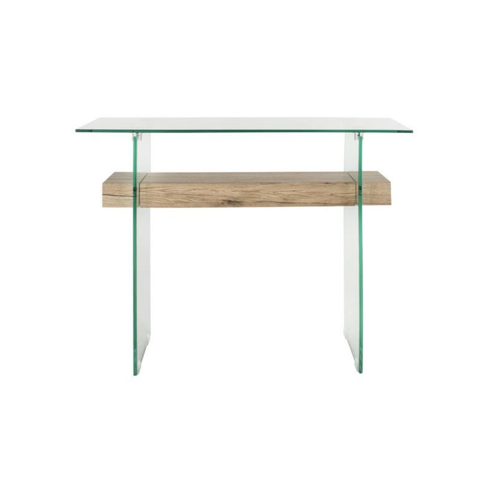 KAYLEY RECTANGULAR MODERN GLASS CONSOLE TABLE